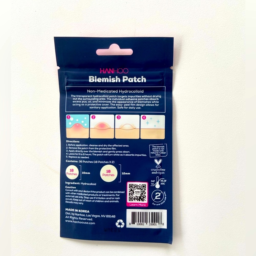 HANHOO Acne & Blemish Patches, Non-Medicated Acne & Blemish Skincare Patches, 36 - Picture 4 of 5